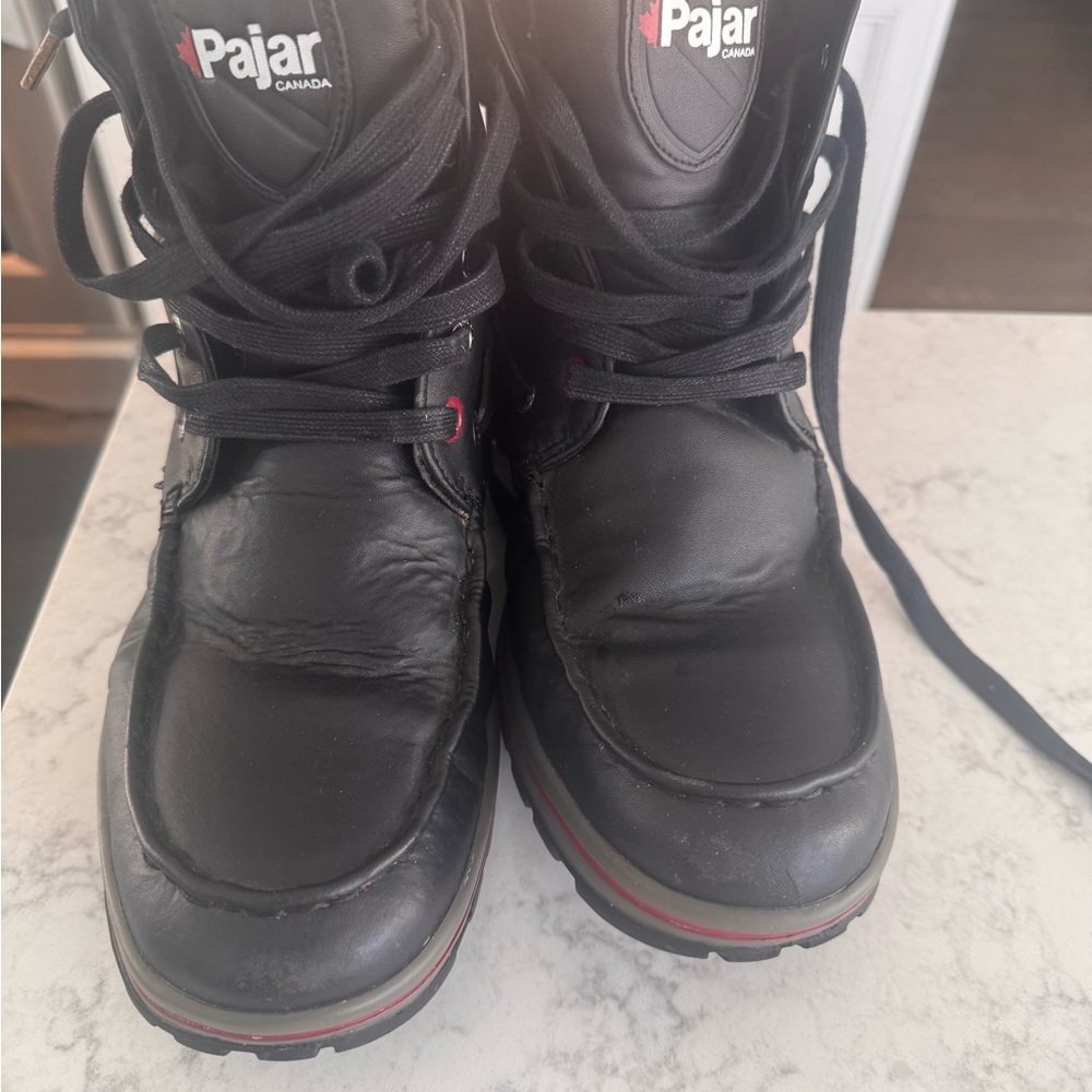 Pajar Men's Black and Red Snow Boots